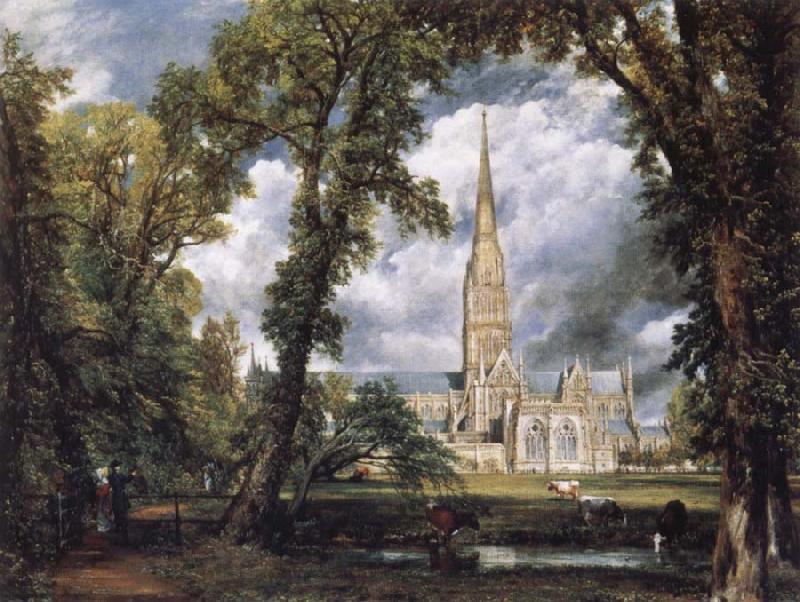 John Constable Salisbury Cathedral from the Bishop-s Grounds France oil painting art